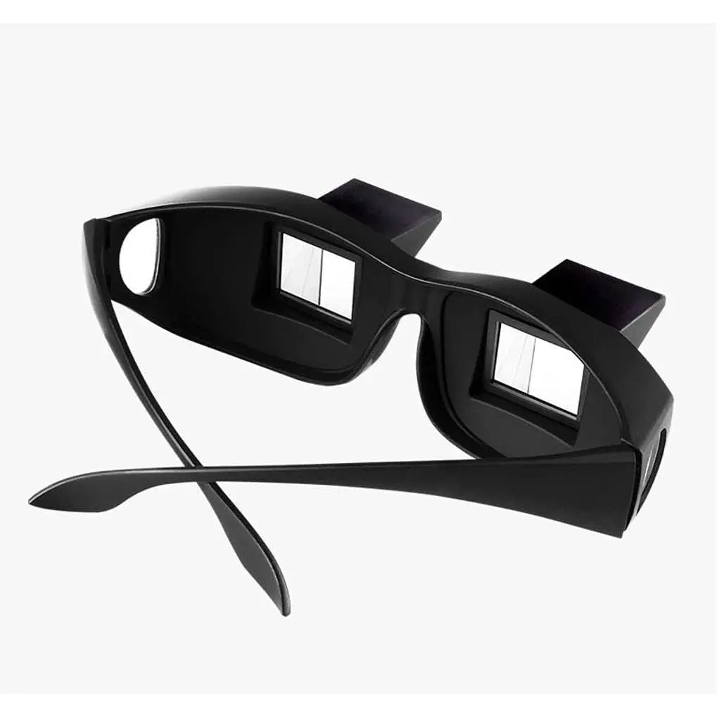 Lazy Glasses Bed Prism Glasses Spectacles Horizontal High Definition Glasses Prism Periscope Lie down Eyeglasses for Reading and Watch TV in Bed Unisex