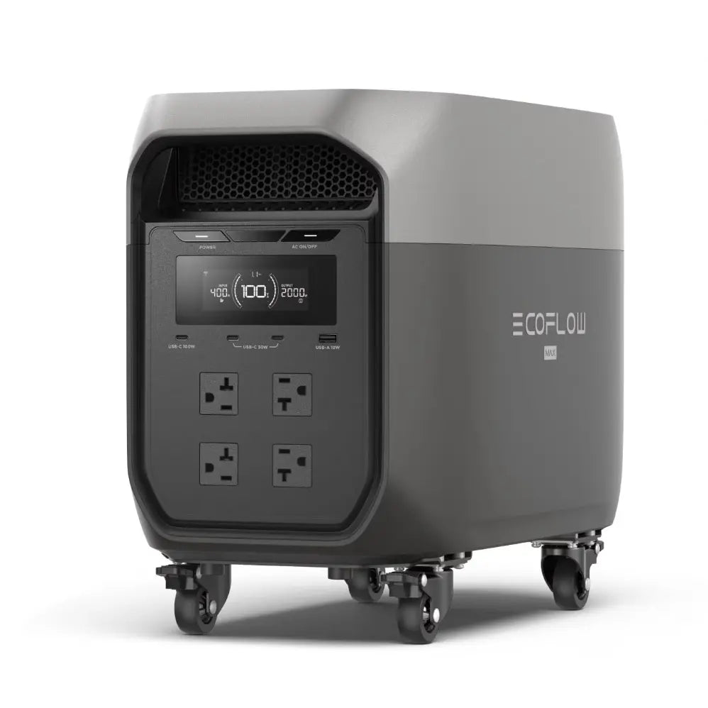 [LIVE] DELTA 3 Max Portable, 2048Wh Lifepo4 Battery, Solar Generator, 3400W X-Boost Output, Ultra-Fast 0-80% Charging in 1.13 Hr, Home Backup & RV Camping