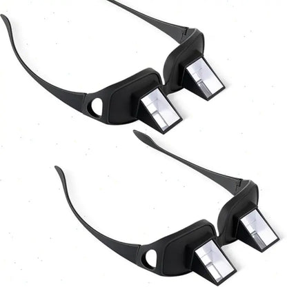 Lazy Glasses Bed Prism Glasses Spectacles Horizontal High Definition Glasses Prism Periscope Lie down Eyeglasses for Reading and Watch TV in Bed Unisex